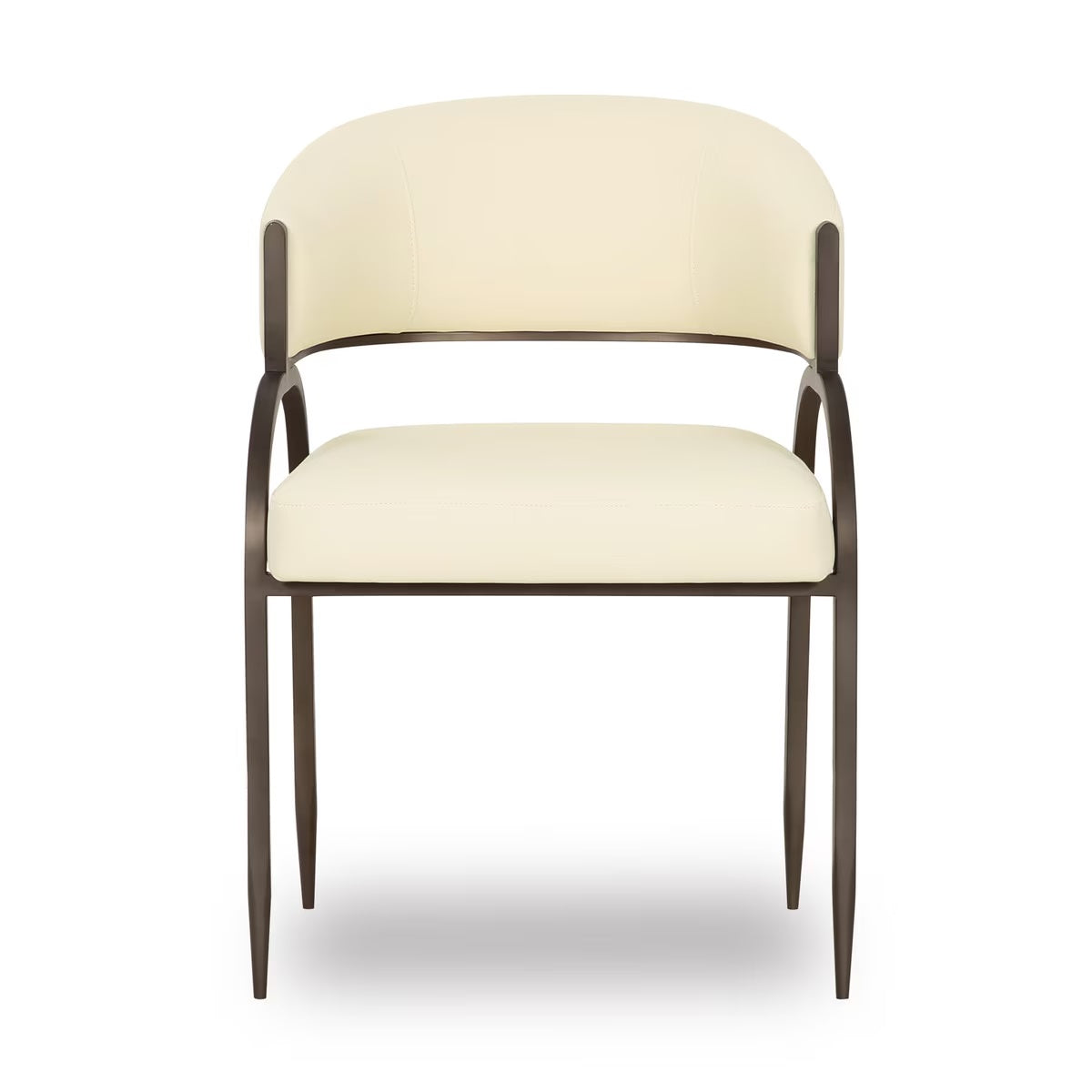 Geovanna Cream Performance Vegan Leather Dining Chair