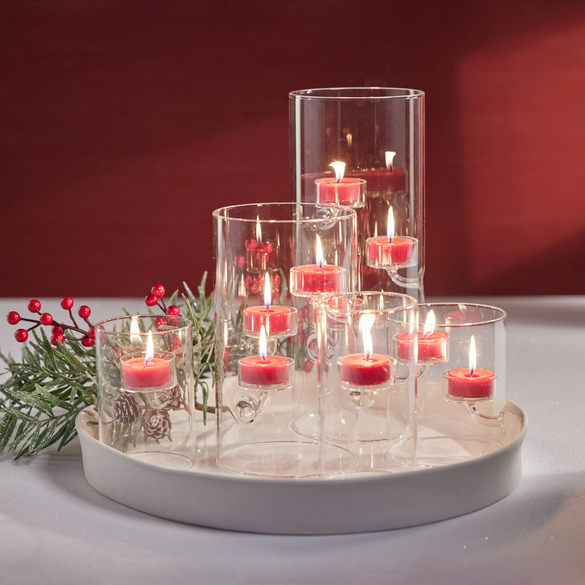 Romance Supended Tealight Candle Holder/Hurricane - Set of 4 (2 Sizes Available)