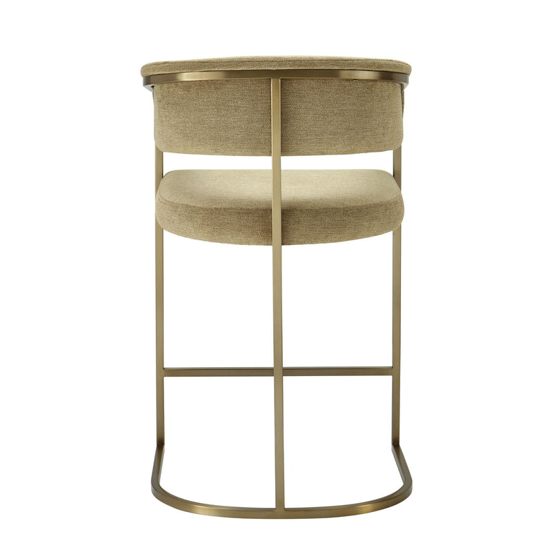 Villa Modern Brown & Gold Counter Chair