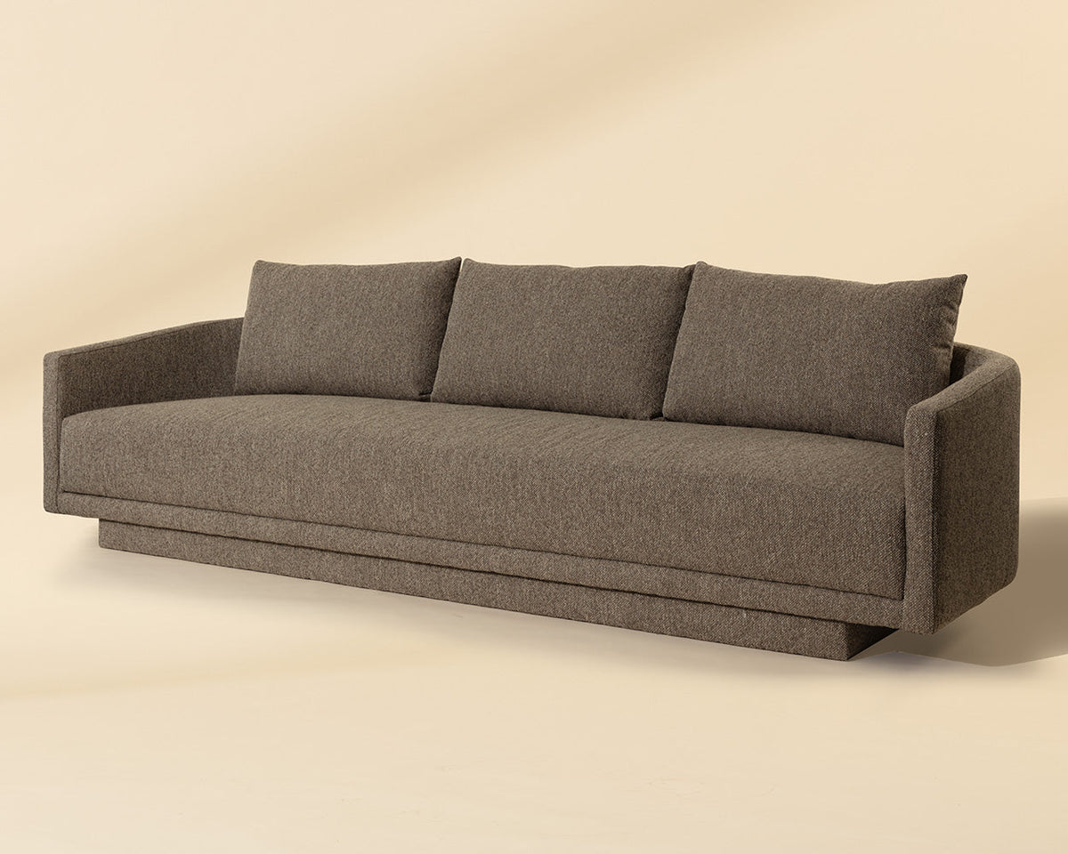 Gannon 110" Earth-Toned Upholstered Sofa