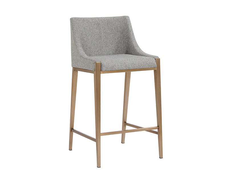 Dionne Pebble & Gold Counter Stool