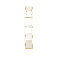 Mona Flared Gold Leaf Etagere