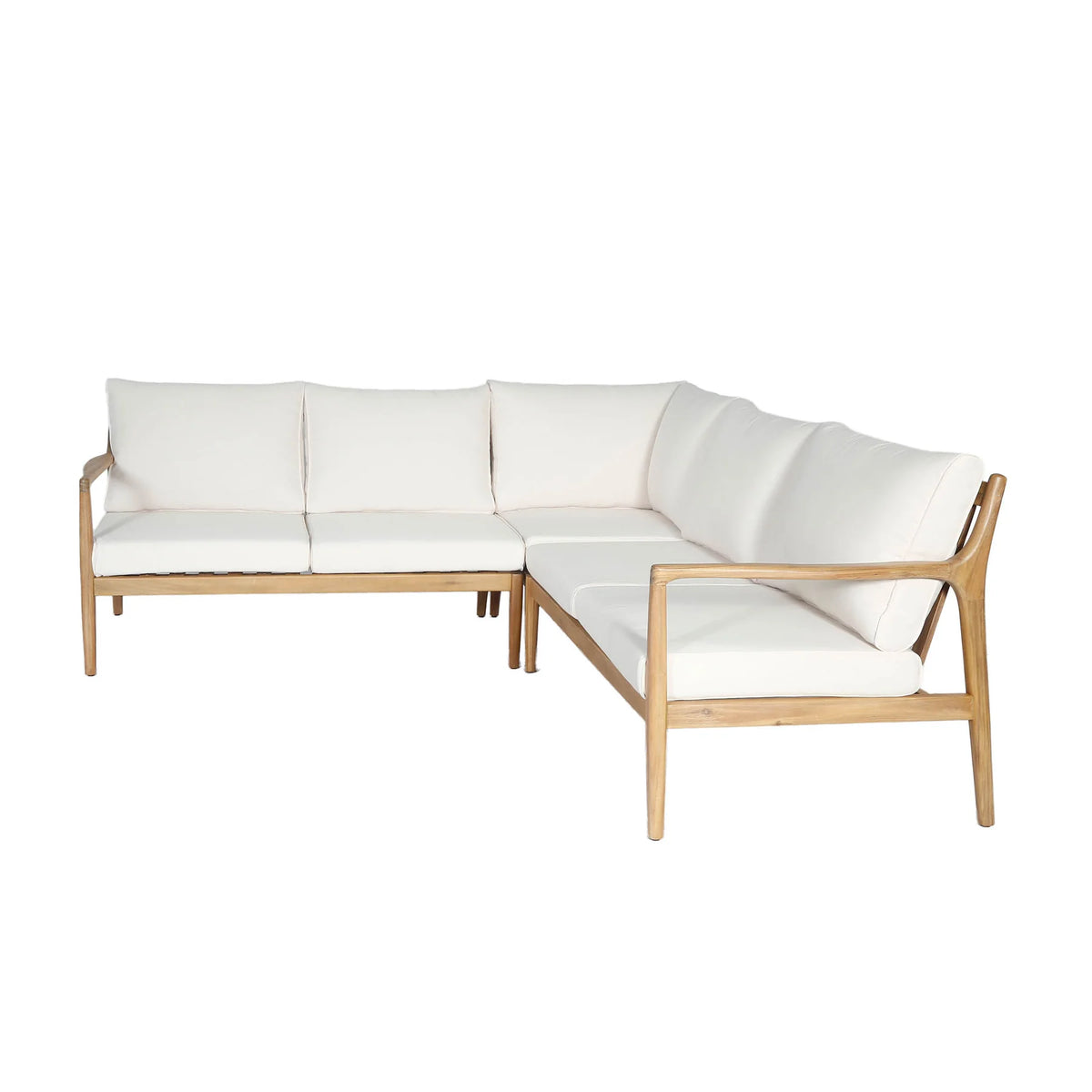 Ellie Outdoor Acacia Sectional