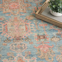 Paris Navy Blue Multicolor Washable Area Rug