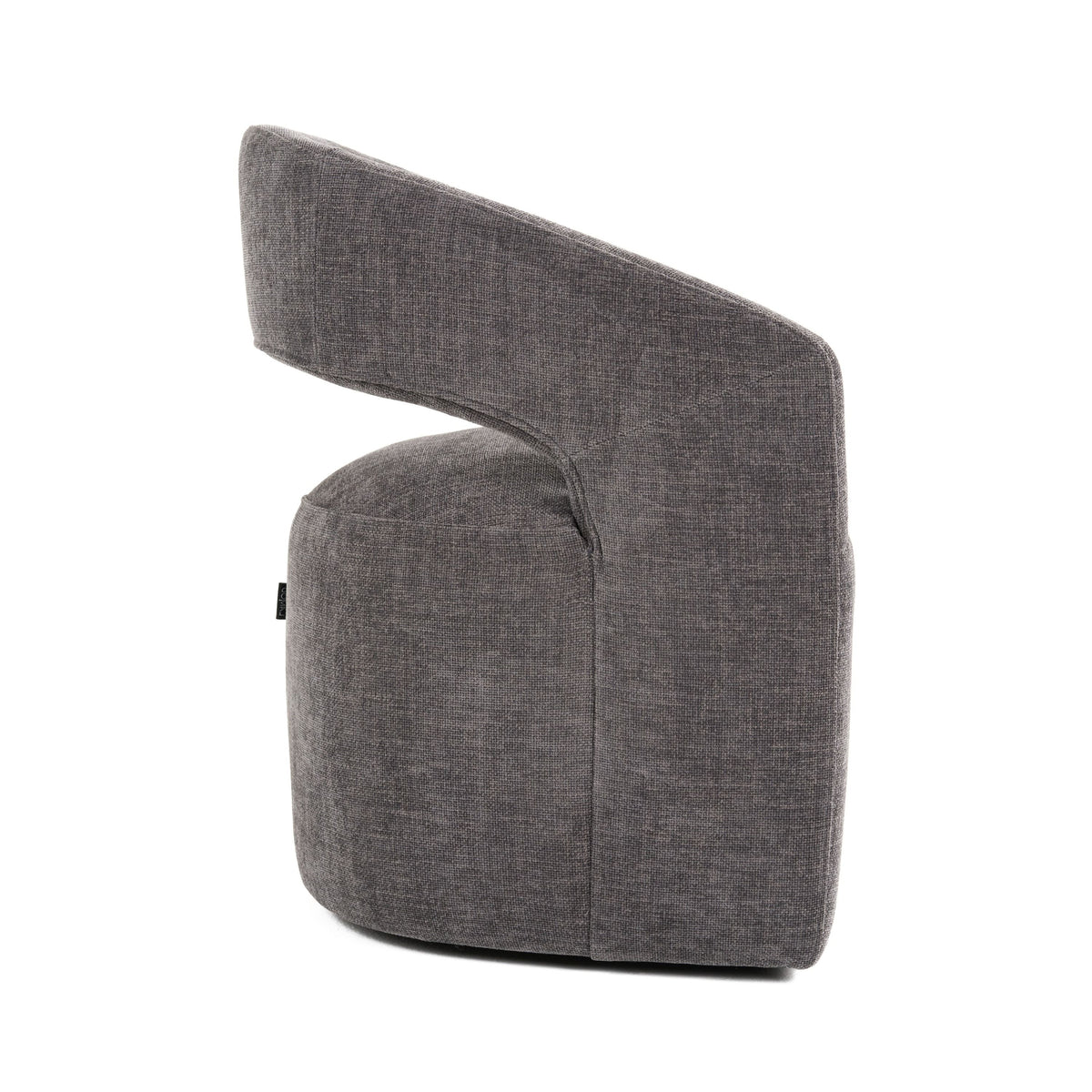 Gastra Modern Dark Grey Fabric Dining Chair