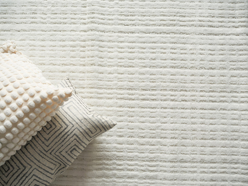 Rina Modern White Patterned Area Rug - Elegance Collection