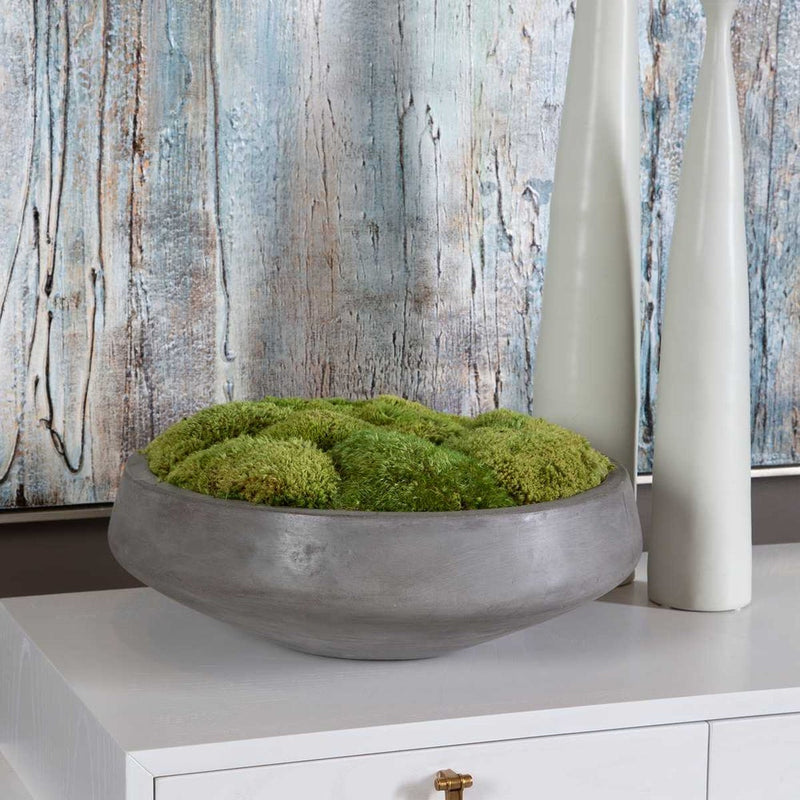 Arlow Moss With Light Grey Planter