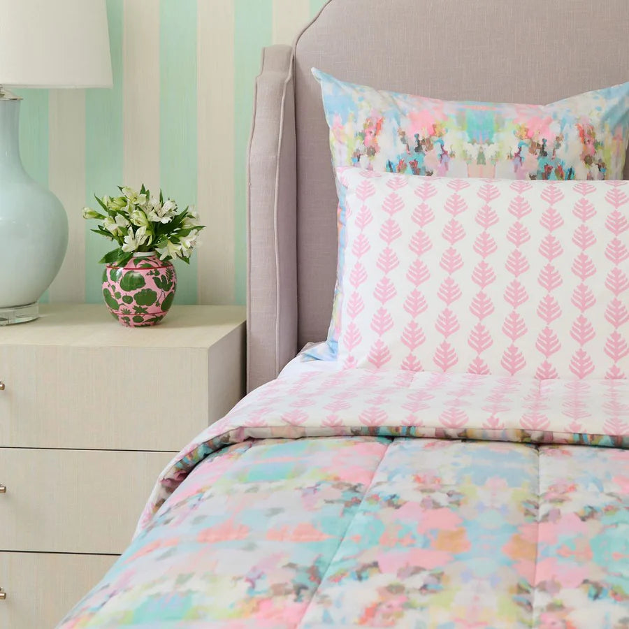 Romy Reversable Multicolour Twin Comforter Set (3 Piece Set)