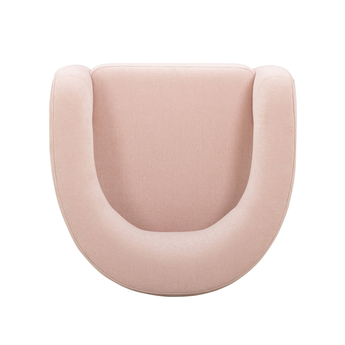 Clara Blush Performance Velvet Curved Accent Chair