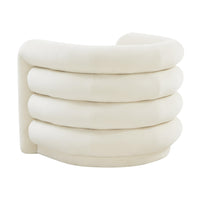 Manee Cream Performance Velvet Accent Chair