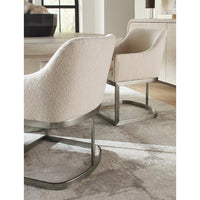 Reyeh Boucle Arm Chair With Metal Base