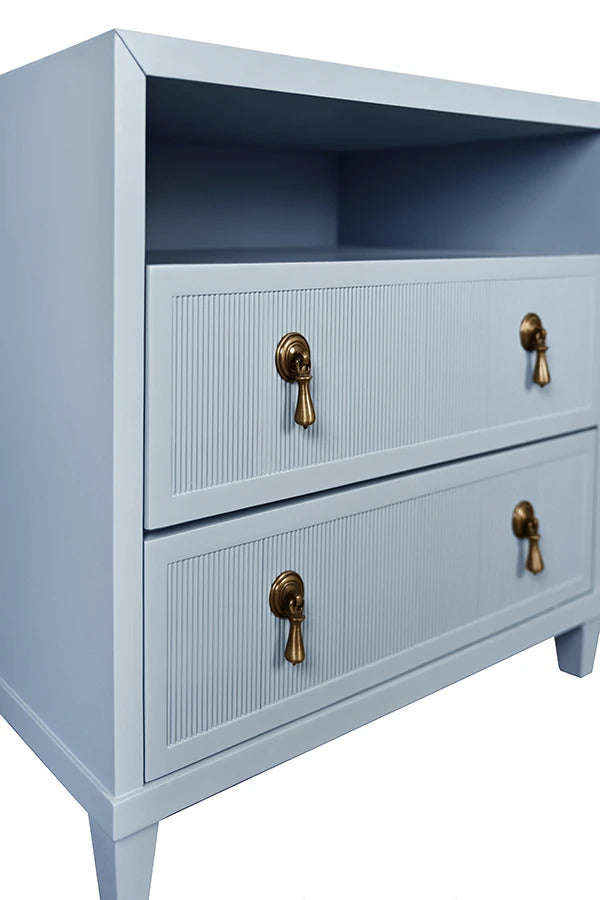 Isla 32.5" Light Blue Nightstand/End Table