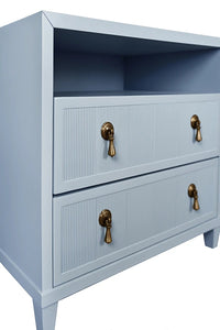 Isla 32.5" Light Blue Nightstand/End Table