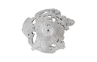 Kai Perforated Silver Leaf Sculptural Bowl Wall Art