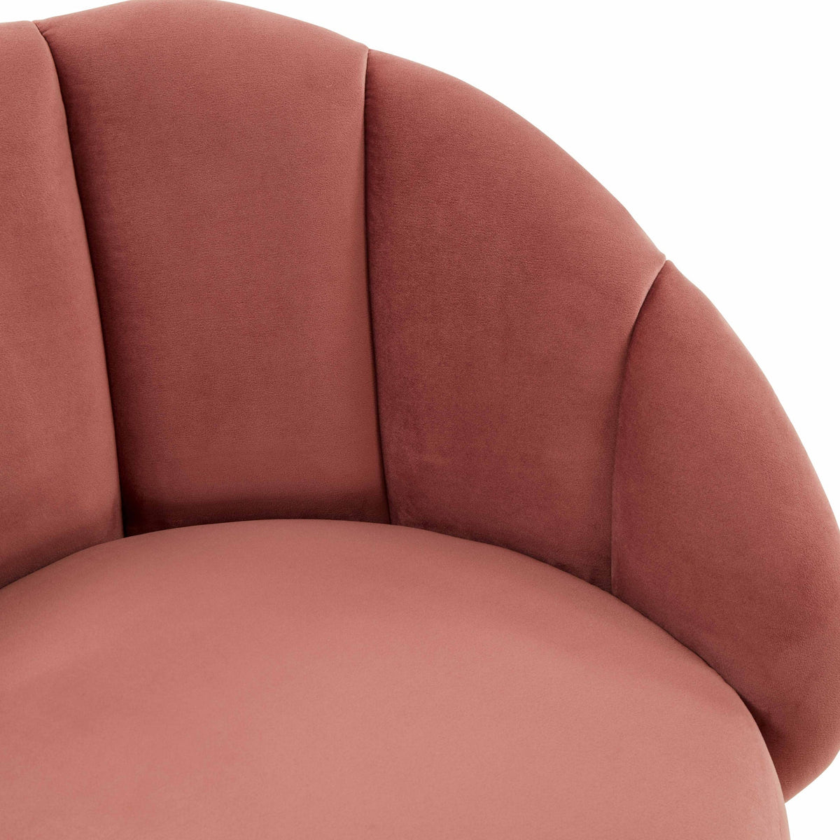 Morant Performance Salmon Velvet Swivel Counter Stool - Luxury Living Collection