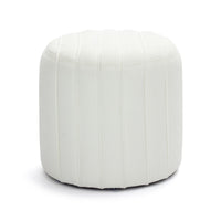 Addison Cream Chenille Ottoman