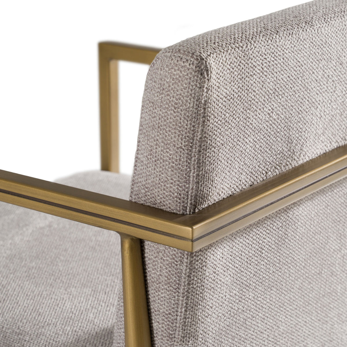 Cima Light Grey & Gold Counter Stool