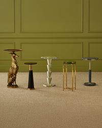 Greyhound Brass Accent Table