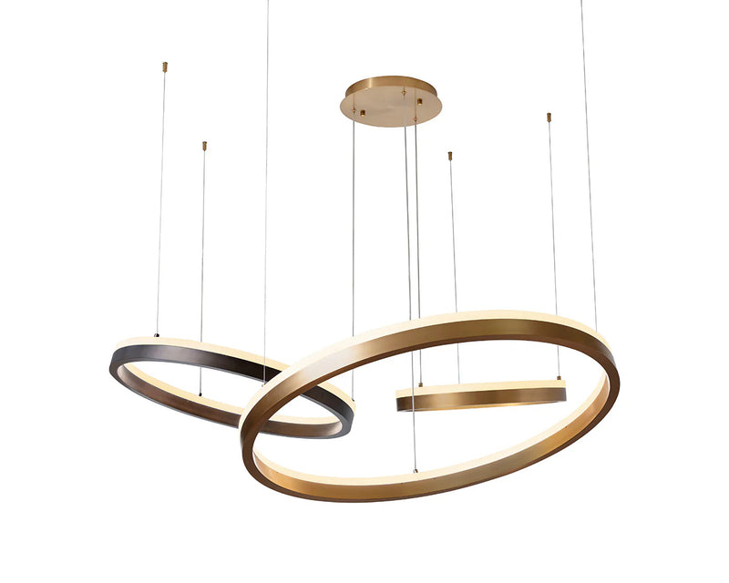 Saphira Gold & Bronze Chandelier