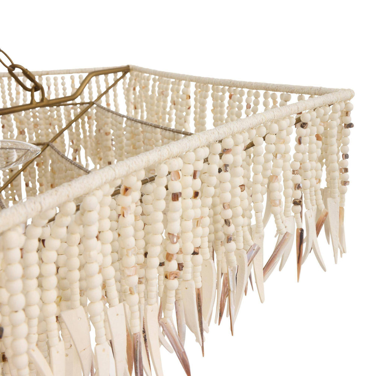Josephine 44" Mother of Pearl Natural Large Chandelier