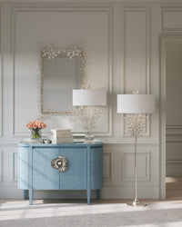 Forget-Me-Not Silver Floor Lamp