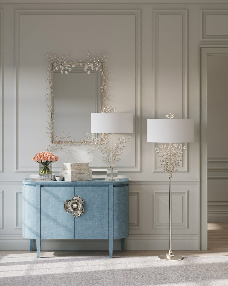 Forget-Me-Not Silver Floor Lamp