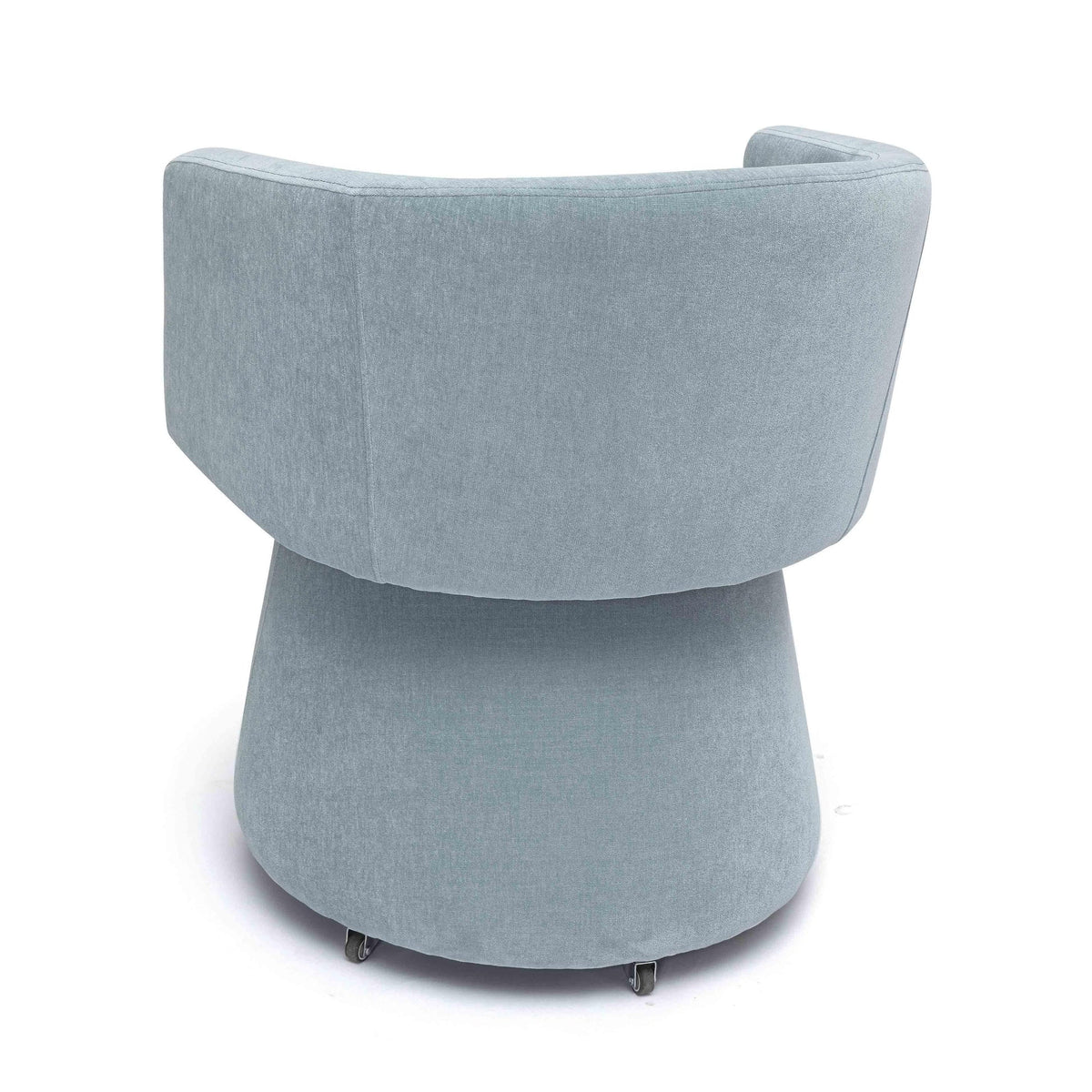 Nest Blue Upcycled Contract-Grade Chenille Rolling Desk Chair
