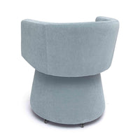 Nest Blue Upcycled Contract-Grade Chenille Rolling Desk Chair