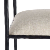 Musa White Performance Fabric Bar Stool