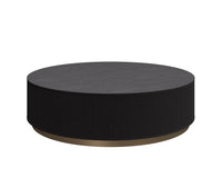 Kalla 44" Charcoal Oak & Brushed Gold Coffee Table