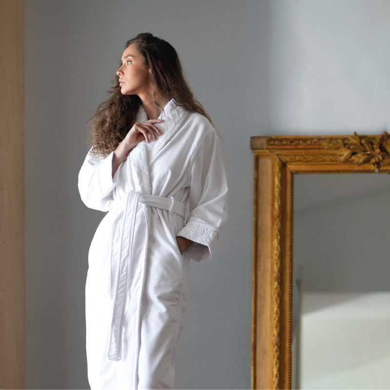 Grand Egoist White Superior Luxury Bath Robe