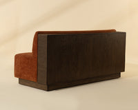 Cinder 66.75" Opera Spice Upholstered Dining Banquette