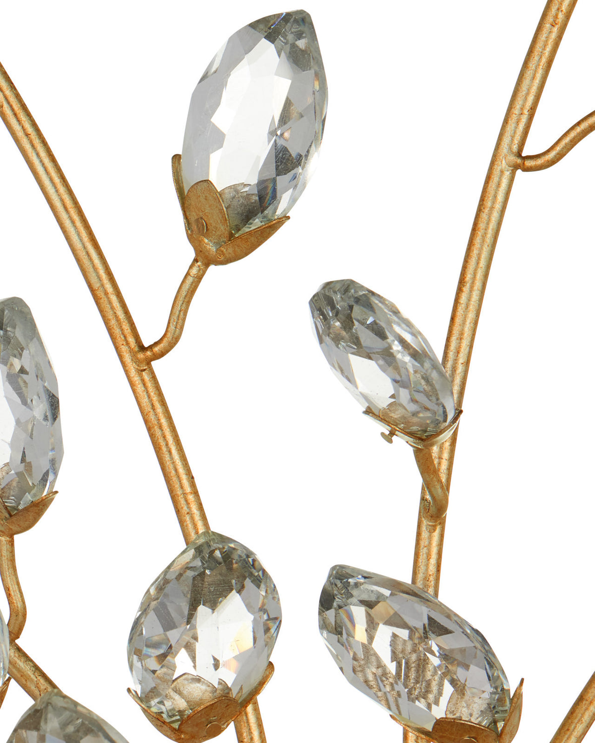 Forget-Me-Not Gold Wall Sconce