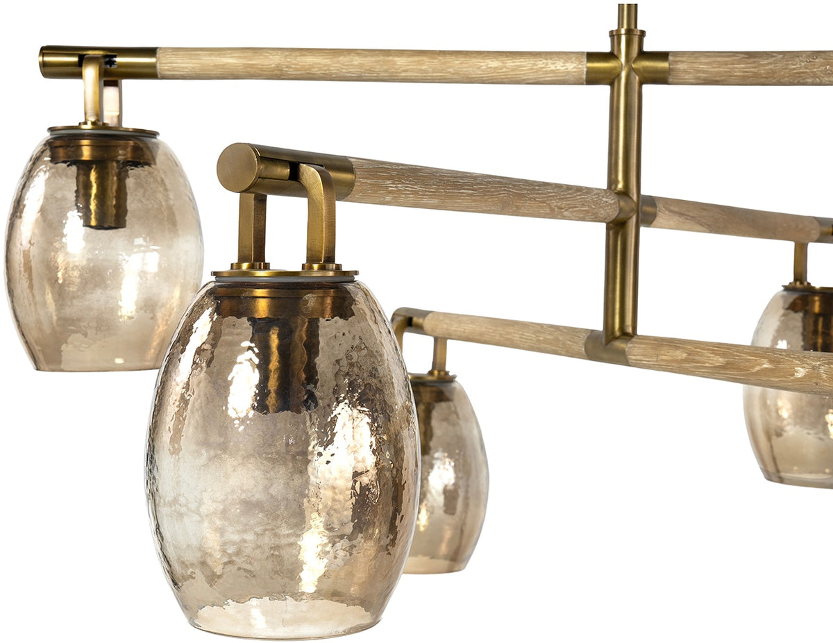 Octavia Amber & Gold Chandelier