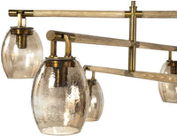 Octavia Amber & Gold Chandelier