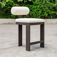 Verah White Outdoor Counter Stool