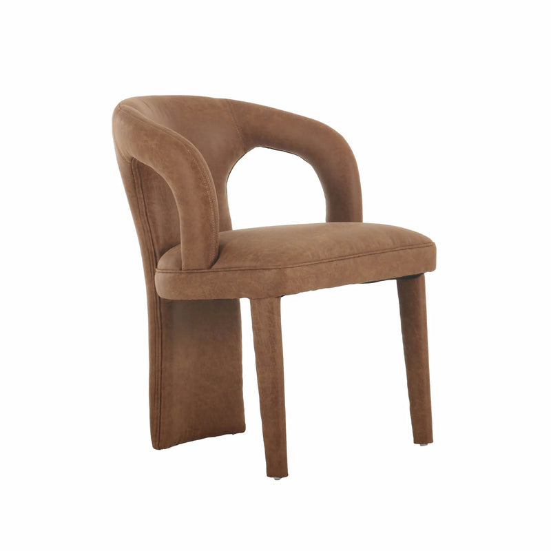 Omi Cognac Leather Dining Chair