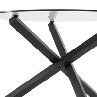 Rodeo 55" Round Black Dining Table