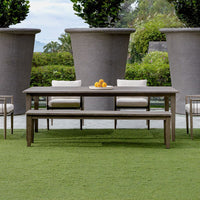 Clara 92" Grey Indoor-Outdoor Dining Table