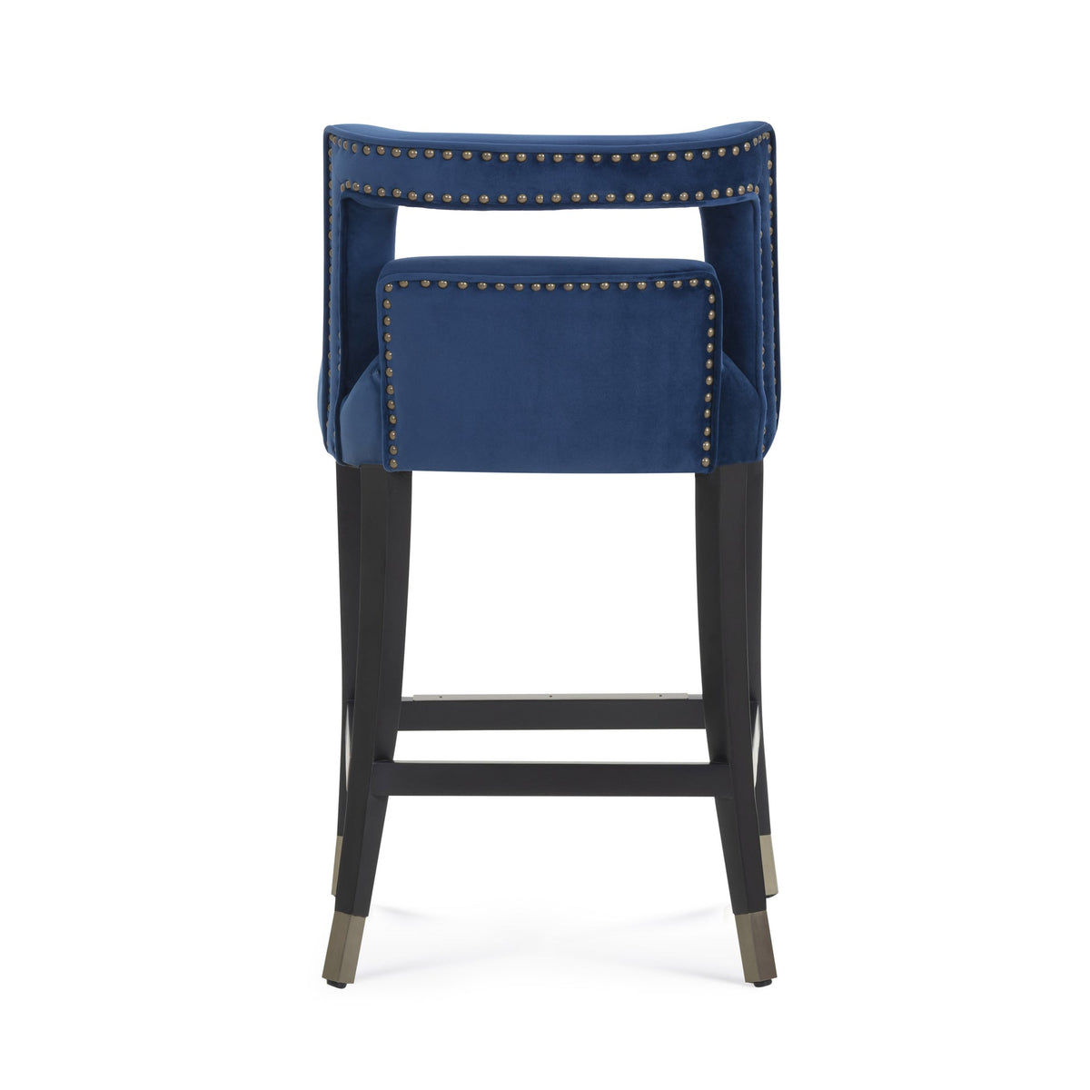 Rina Navy Performance Grade Velvet Counter Stool