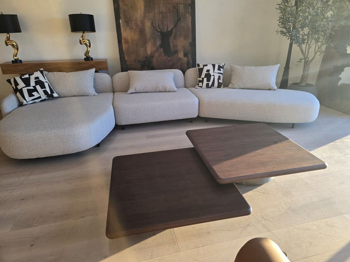 Emilia Modern Beige Sectional Sofa