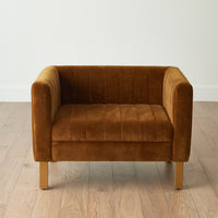 Perfectly Timeless Cognac Velvet Chair