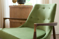 Livia Forest Green Velvet Accent Chair