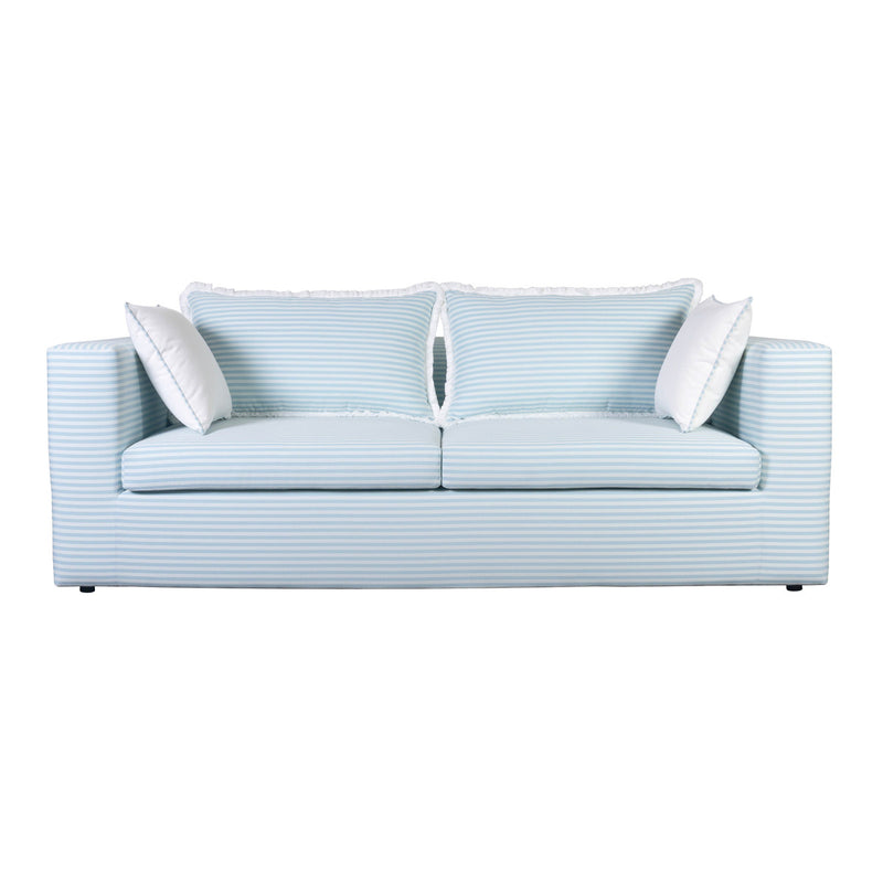 Tass Blue Striped Outdoor Sofa