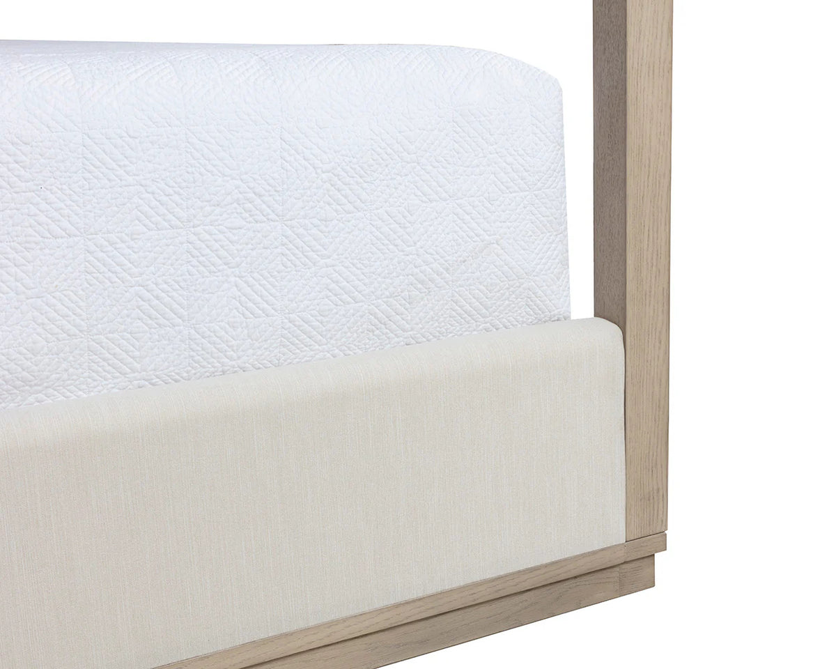 Hoyos Topaz Beige Canopy Bed