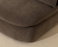 Oressa Brown Modular Armless Chair
