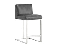 Dean Magnetite & Stainless Steel Counter Stool