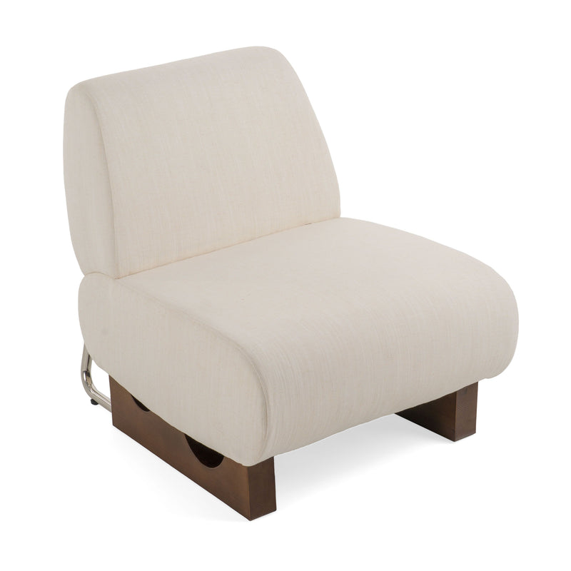 Simpson Modern Off White Accent Chair