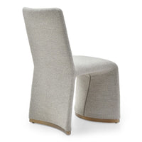 Gloria Contemporary Grey and Brushed Gold Dining Chair (Set of 2)