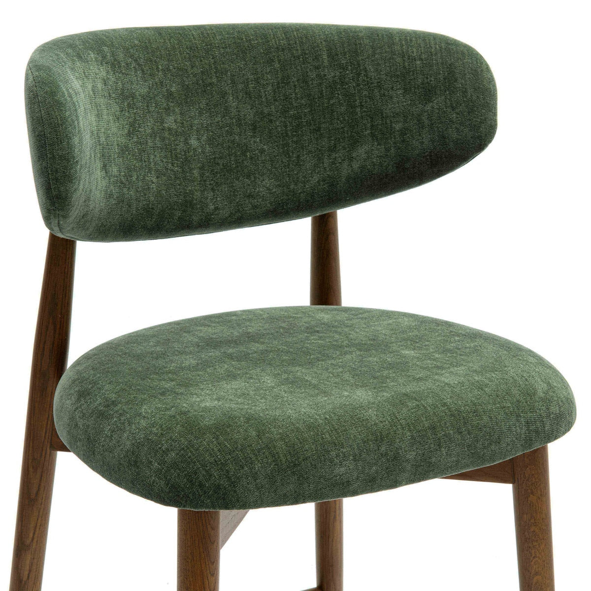 Eloise Forest Green Performance Textured Velvet Counter Stool